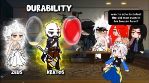 Gods React To "Kratos" |Record of Ragnarok| || Gacha Club ||