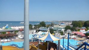 Анапа Аквапарк ЗОЛОТОЙ ПЛЯЖ. #6 ЖЕЛТАЯ РЕКА Водные горки Аттракционы отдых. Аквапарки России