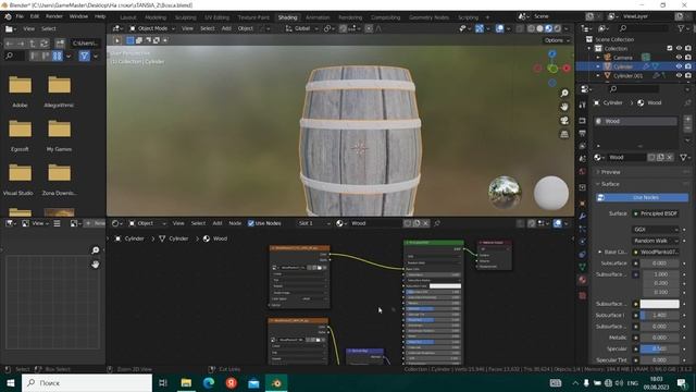 Деревянная бочка в Blender 3D,Уроки для новичков смотреть онлайн