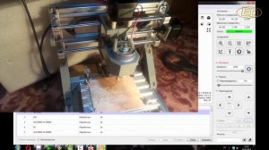 CNC  1610 фрезеровка платы - первый опыт.