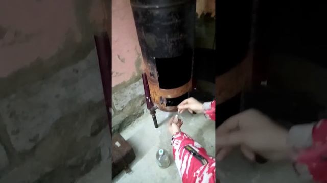 Печь на отработке капельного типа. Разжигаем! Легко! Быстро!