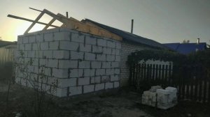 Баня из пеноблоков за 4 месяца