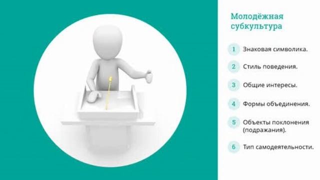 Молодёжные субкультуры(ОБЩЕСТВОЗНАНИЕ)