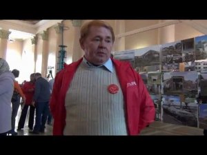 Ю.А. Шакиров на выставке "20 лет без СССР" в Туле