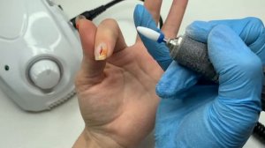 Cнятие гель-лака  фрезой