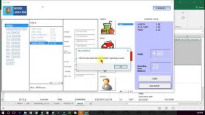 School Lunch Point of Sale POS Software- Windows / Excel Addin / Office 365