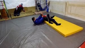 Изучение задней подножки+болевой на руку (Игорь и Миша)