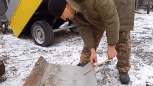 Самодельная ЛОПАТА и ОТВАЛ для МИНИТРАКТОРА ЛОВОЛ 244. Китайский трактор - МОЩА!