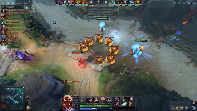 Arteezy (Evil Geniuses) - Queen Of Pain - 9236 MMR Rank#2 americas Dota 2 Dota2 смотреть онлайн