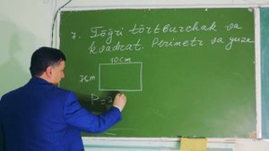 7. To'g'ri to'rtburchak va kvadrat. Perimetr va yuza. 5- sinf matematika