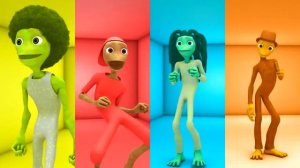 dame tu cosita vs  among us 👽 green alien dance 👽