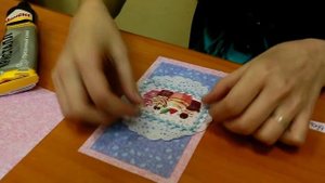 Мастер- класс: открытка "шоколадница" своими руками