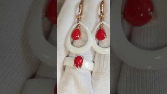 #серьги #кольцо #коралл  #медзолото #керамика #ювелирнаябижутерия смотреть онлайн