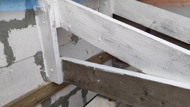 Навес к стене из газоблока. Стропильная система своими руками.