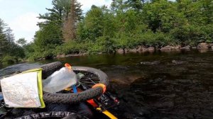 Upper PETAWAWA BIKERAFTING Loop - Part 3 - Packrafting Squirrel Rapids to Wagtail Rapids | Class II