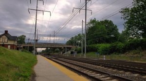 Amtrak Next Generation Acela II and Amtrak Acela at Folcroft Station