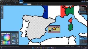 World Flag Map Speedart (paint.net)