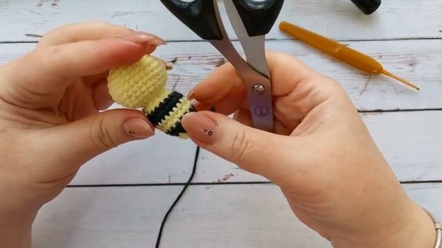 Маленькая Пчёлка МК #пчелкакрючком#амигурумипчела#игрушкикрючкомдляначинающих#вязатькрючком