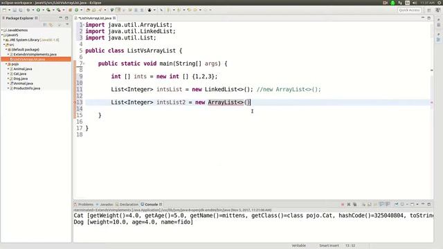 Java list vs arraylist
