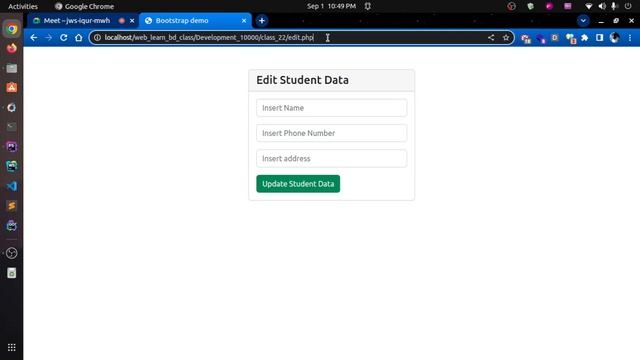 Web Development Batch 100000 | Live Class - 22 | Database CRUD | Web Learn BD