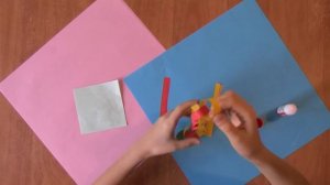 Бумажная гирлянда с подвесками. Цепочка из цветной бумаги. Garland of paper.