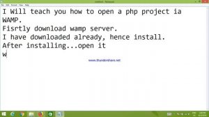 How to run php projects using WAMP server.