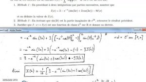 Sup - exo11 - Calcul d'intégrale