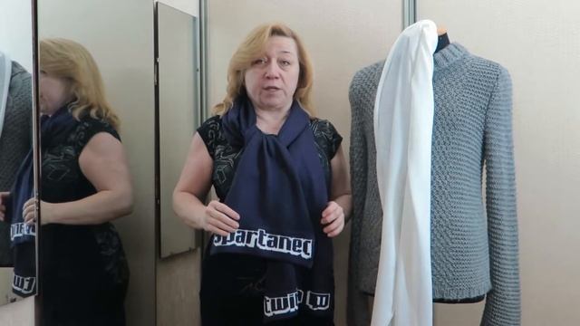 Подарок стримеру. Модный вязаный шарф с логотипом - где купить. Алена Никифорова. Вязание. смотреть онлайн