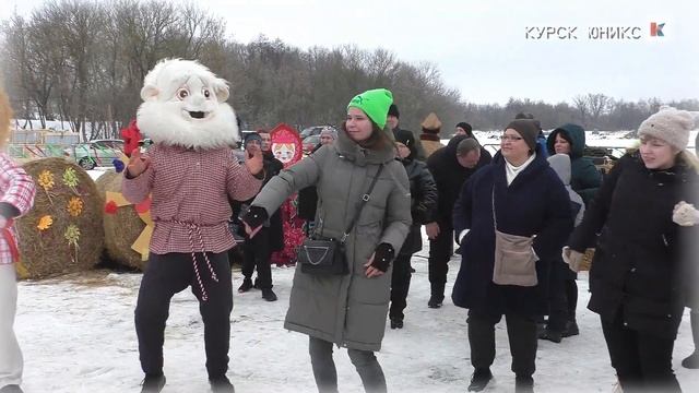 ШИРОКАЯ МАСЛЕННИЦА в селе Красниково Пристенский район 25.02.2023 Водяная мельница Курская область смотреть онлайн
