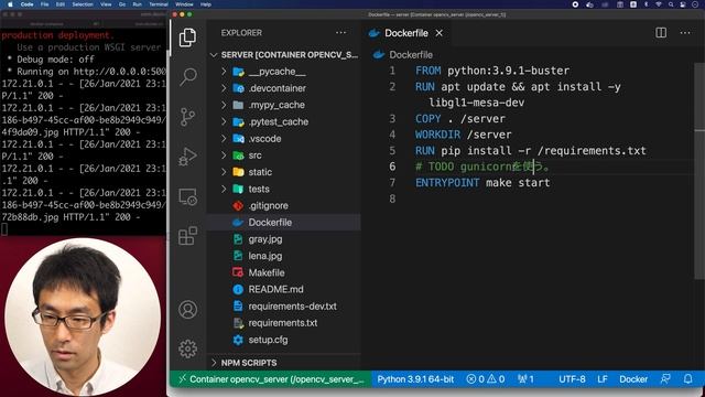 [opencv×python×elm] #016 pythonのdocker周り整備とelmの環境変数 смотреть онлайн