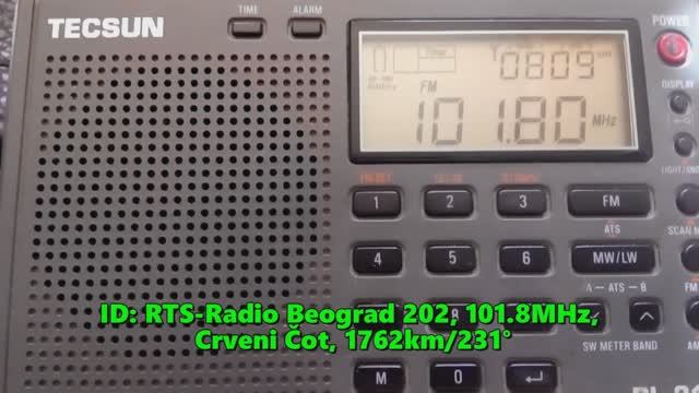 21.06.2020 09:52UTC, [Es], Radio Beograd 202, Сербия, 101.8МГц, 1762км