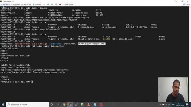 Build Docker-Image with a Dockerfile смотреть онлайн