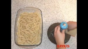 Запеканка из макарон с фаршем, очень сытная и вкусная