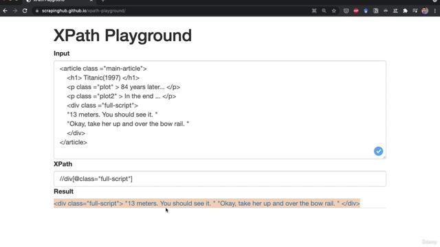 4. XPath 3. Test Your XPath
