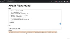 4. XPath 3. Test Your XPath