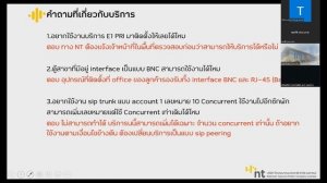 คำถาม คำตอบ บริการ E1และ SIP Trunk