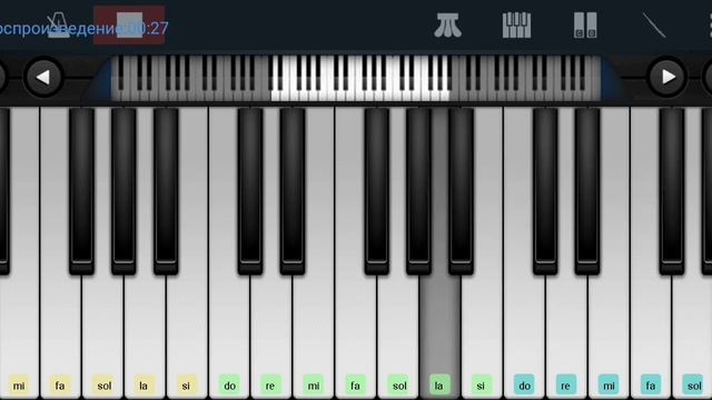 ???Белоснежная вишня ??? Russian folk song ??? mobile piano tutorial ?? смотреть онлайн