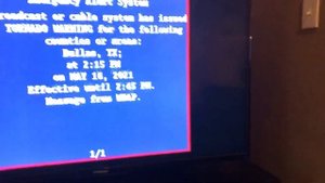 Real EAS #3 - Tornado Warning for Dallas, TX (TV edition)