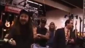 Dimebag Darrell won't autograph fan's guitar "unless the n***** can play." The fan could jam. 😎