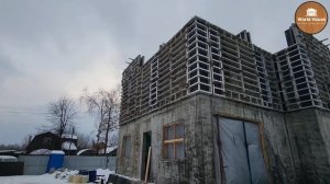 МОНОЛИТНЫЙ ДВУХЭТАЖНЫЙ ДОМ - Заливаем Стены Второго Этажа!