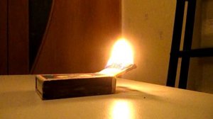 Поджигание 15 спичек