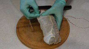 Сыровяленый карбонад без нитритной соли за 7 дней, не так красиво, но тоже вкусно (dry-cured meat).