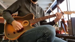 Fender Acoustasonic Player Telecaster RW Shadow Burst - Quick Test