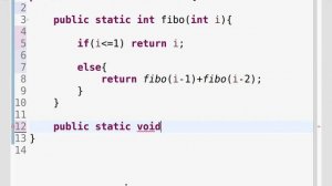 Java - Recursion: Fibonacci. Simple Clear Coding.