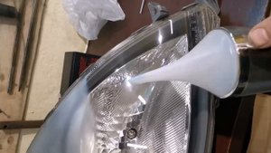 Химическая полировка фар, установка biled линз, Toyota Funcargo