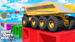 КАК ДАЛЕКО ВОСЬМИКОЛЕСНЫЙ БЕЛАЗ СМОЖЕТ ПРОЕХАТЬ по СЛОМАННОЙ ДОРОГЕ в ГТА 5 ЭКСПЕРИМЕНТЫ в GTA 5