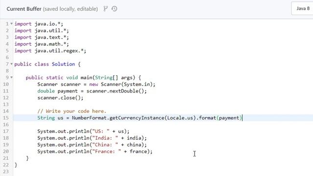 13. Java Currency Formatter - Introduction | Java | Hackerrank смотреть онлайн