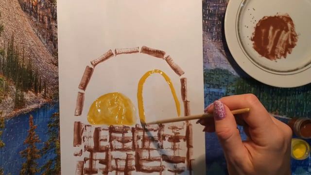 Хлібний кошик ( нетрадиційне малювання) смотреть онлайн
