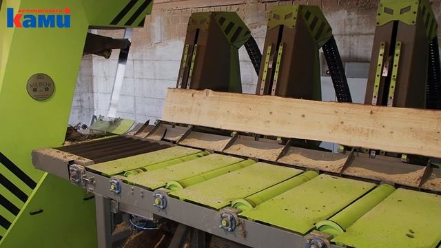 Распиловка брёвен на вертикальной ленточной пилораме Mebor VTZ-1400 PLUS
