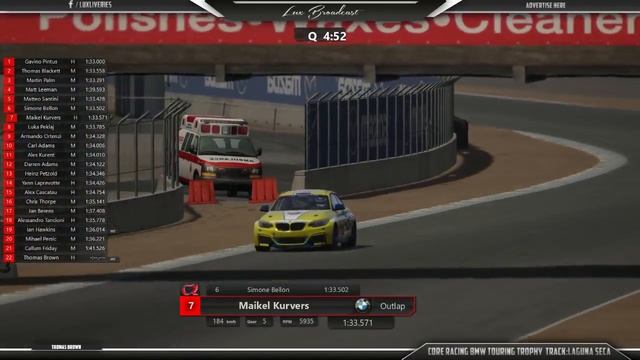 Core Racing BMW Touring Trophy RD 3 Laguna Seca смотреть онлайн